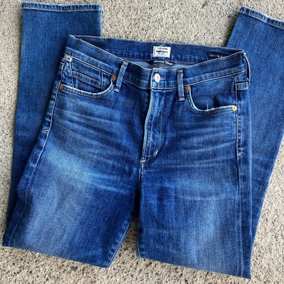 Citizens Of Humanity Cara High-Rise Distressed Cigarette Jeans Premium Vintage - Picture 2 of 9